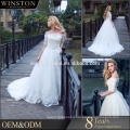 New Luxurious High Quality wedding dress princess wedding dresses lace sleeves